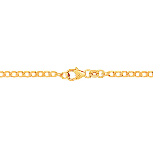 Goldkette Panzerkette Länge 19cm - Breite 2,6mm - 333-8 Karat Gold