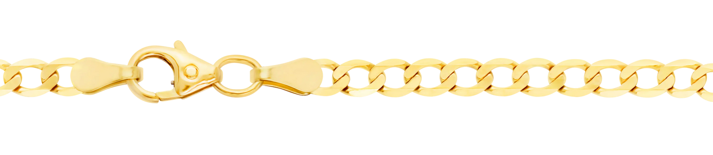 Goldkette Panzerkette Länge 19cm - Breite 3,1mm - 333-8 Karat Gold