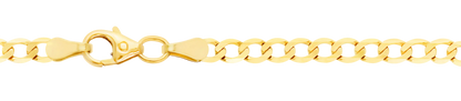 Goldkette Panzerkette Länge 19cm - Breite 3,1mm - 333-8 Karat Gold