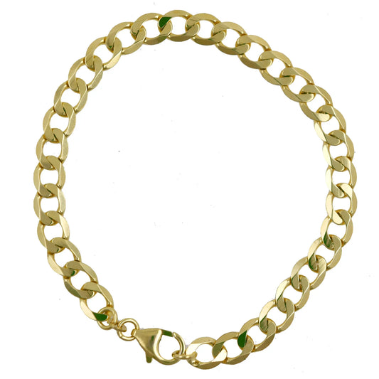 Goldkette Panzerkette Länge 21cm - Breite 5,0mm - 333-8 Karat Gold