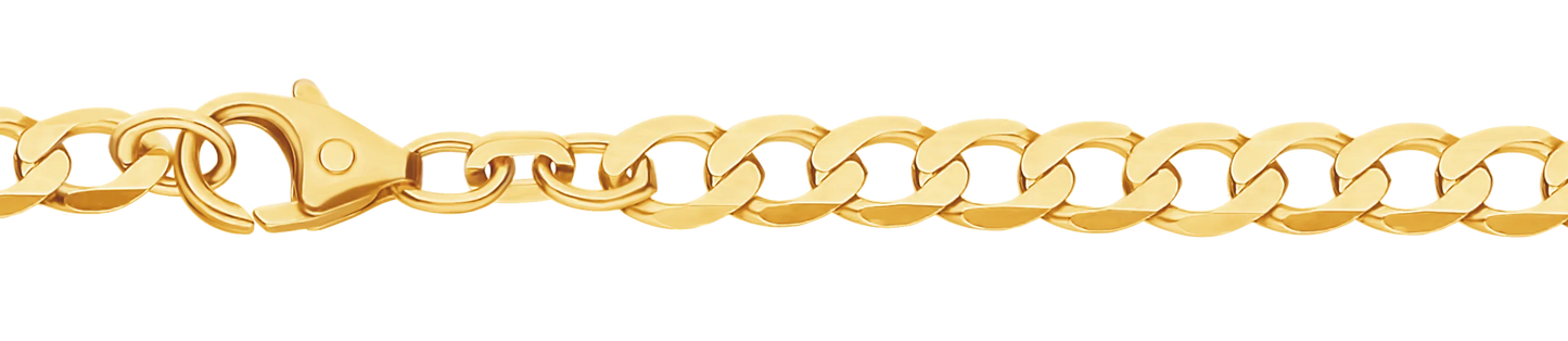 Goldkette Panzerkette Länge 60cm - Breite 5,8mm - 333-8 Karat Gold
