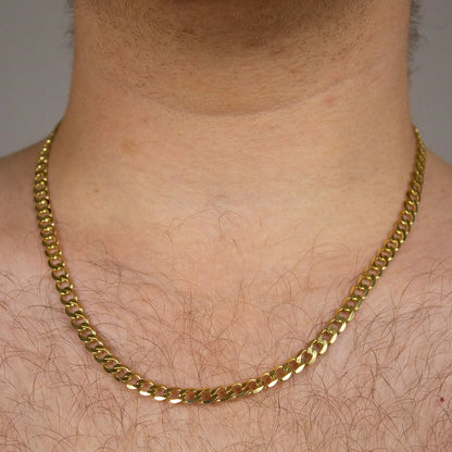Goldkette Panzerkette Länge 60cm - Breite 5,8mm - 333-8 Karat Gold