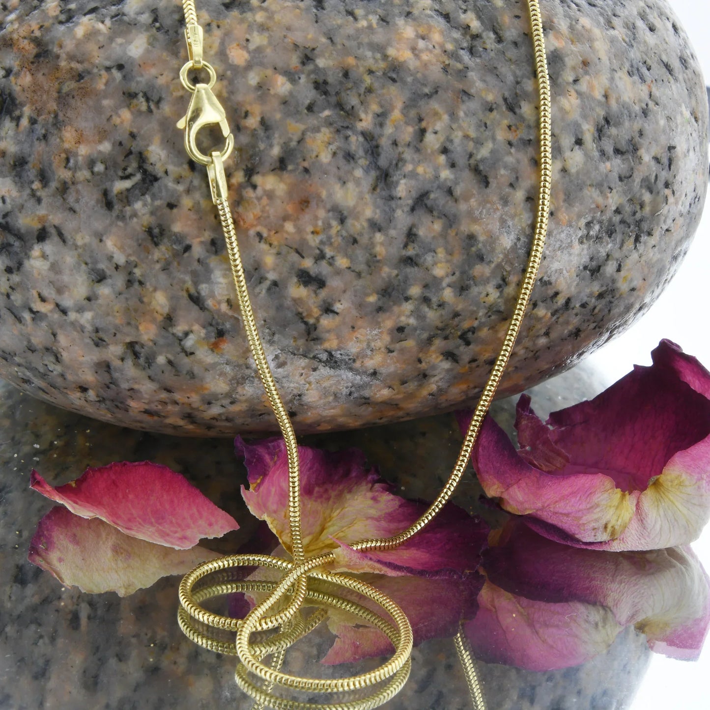 Schlangenkette Halskette Breite 1,2 mm - 333 - 8 Karat Gold Auswahl