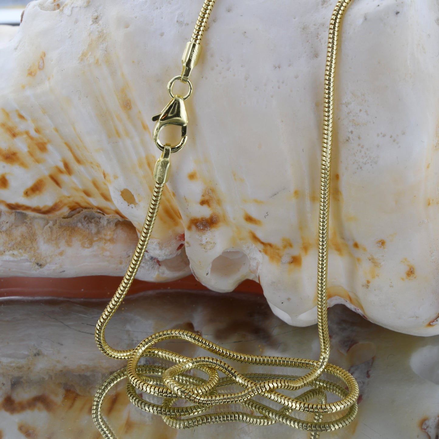 Goldkette Schlangenkette Länge 55cm - Breite 1,4mm - 333-8 Karat Gold