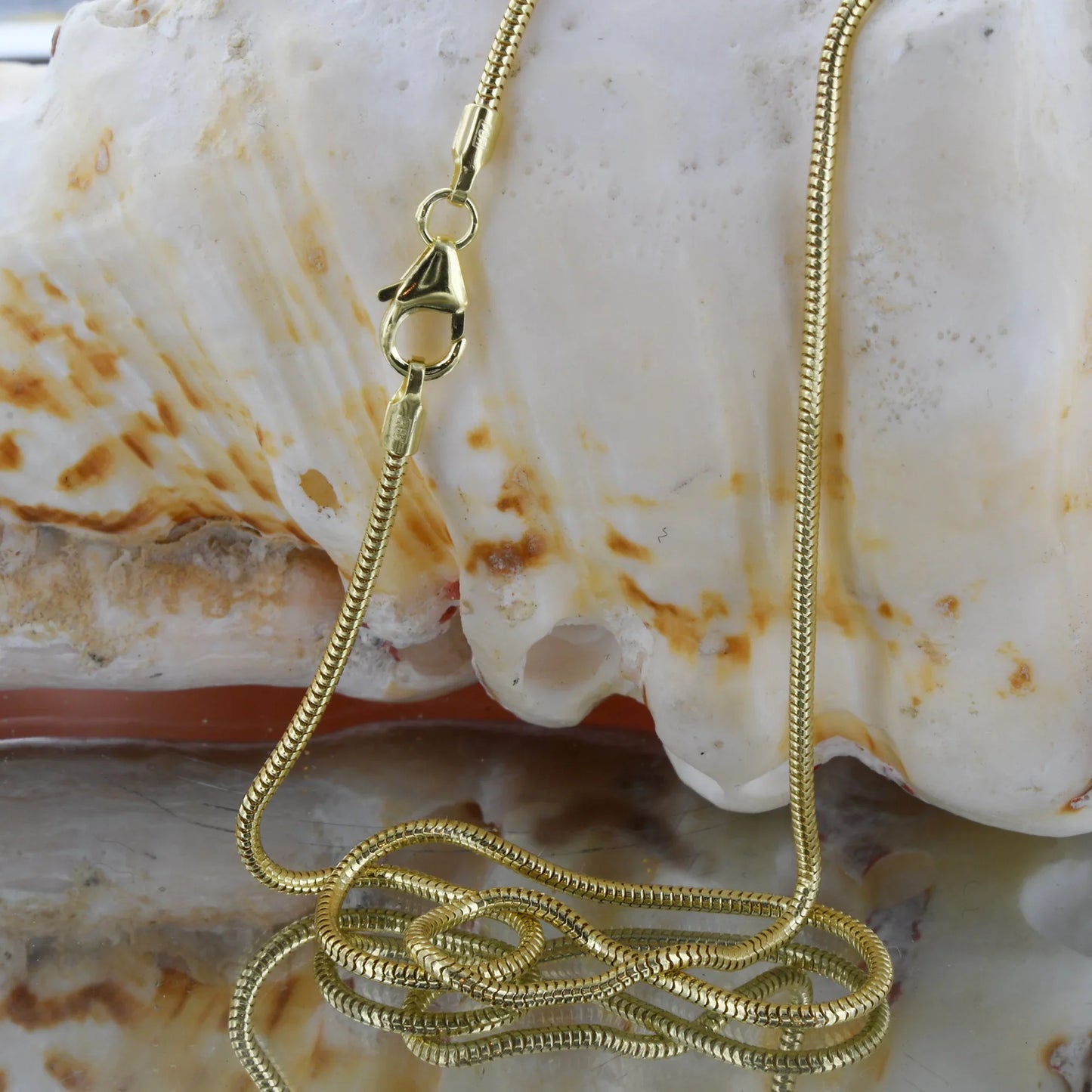Schlangenkette Halskette Breite 1,4 mm - 333 - 8 Karat Gold Auswahl