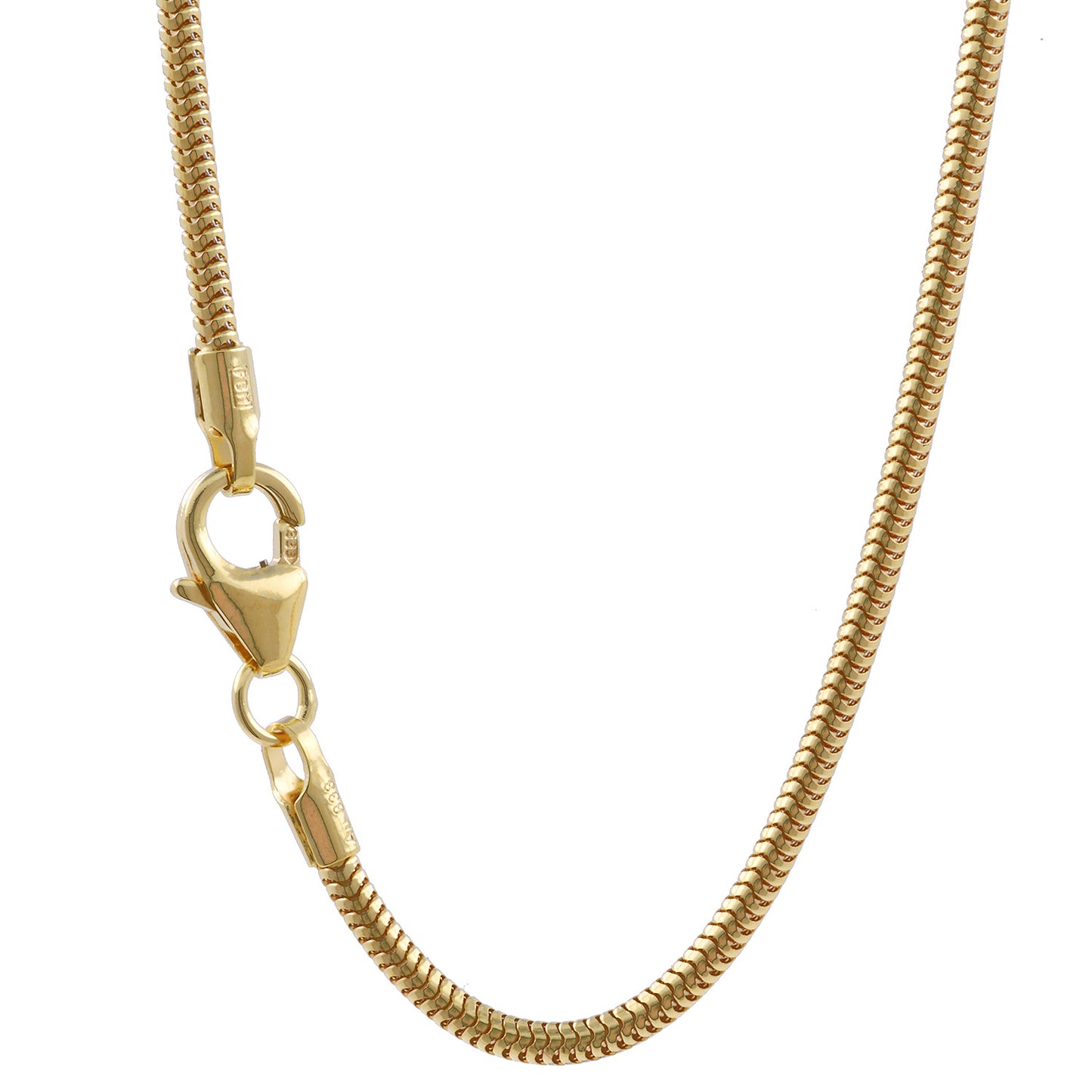 Goldkette Schlangenkette Länge 50cm - Breite 1,6mm - 333-8 Karat Gold