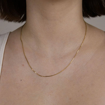 Goldkette Schlangenkette Länge 50cm - Breite 0,8mm - 333-8 Karat Gold