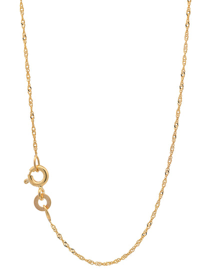 Goldkette Singapurkette Länge 38cm - Breite 1,0mm - 333-8 Karat Gold