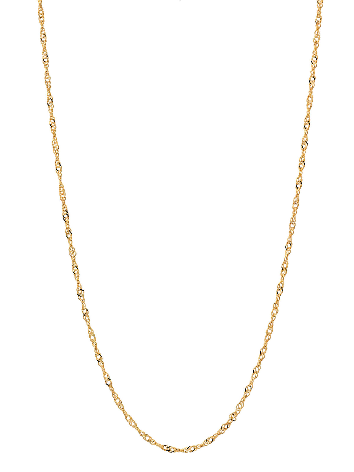 Goldkette Singapurkette Länge 38cm - Breite 1,0mm - 333-8 Karat Gold