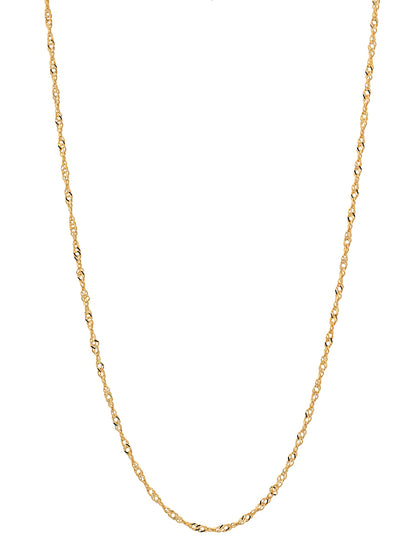 Goldkette Singapurkette Länge 38cm - Breite 1,0mm - 333-8 Karat Gold
