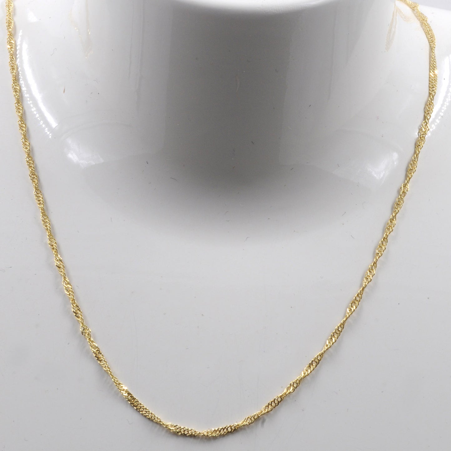 Goldkette Singapurkette Länge 42cm - Breite 1,4mm - 333-8 Karat Gold