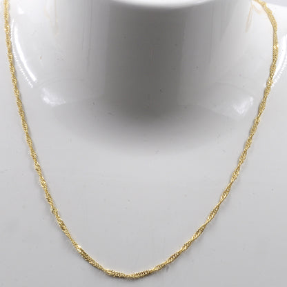 Goldkette Singapurkette Länge 42cm - Breite 1,4mm - 333-8 Karat Gold