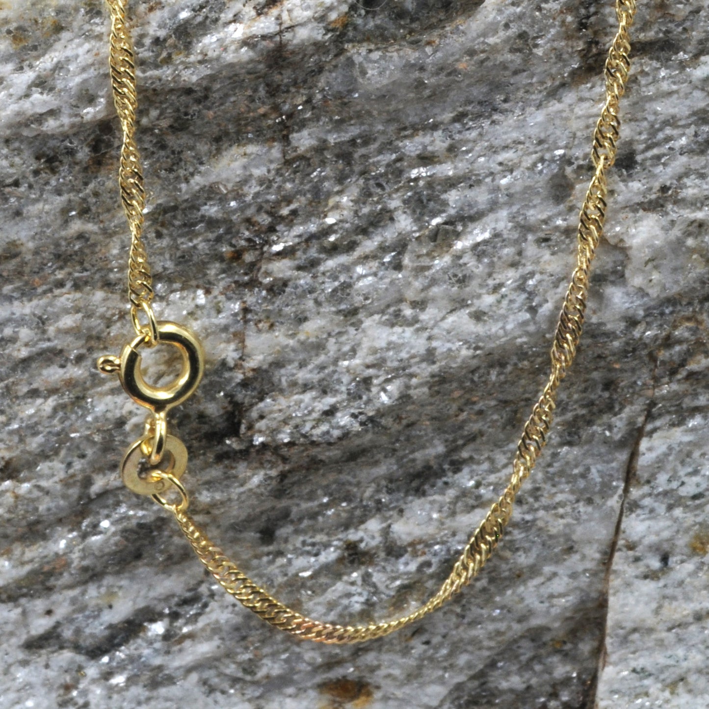 Goldkette Singapurkette Länge 42cm - Breite 1,4mm - 333-8 Karat Gold