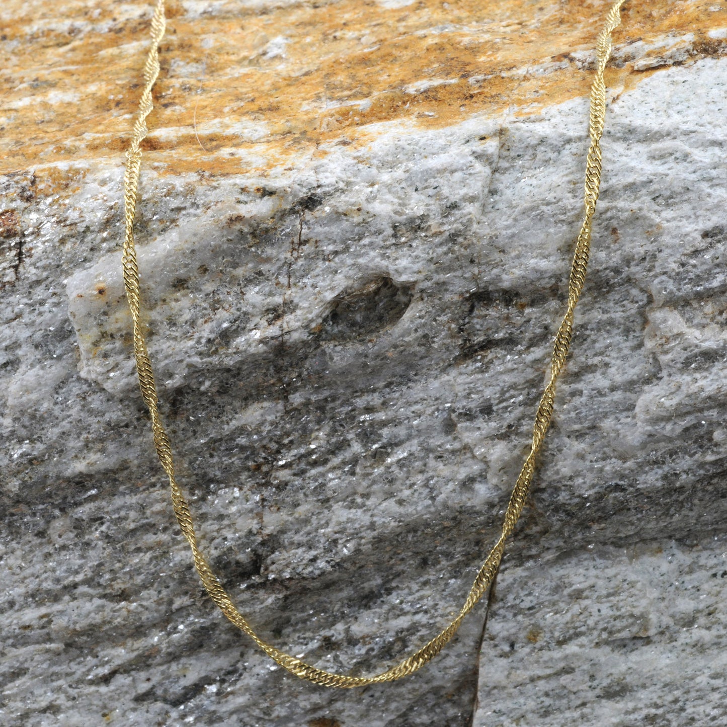 Goldkette Singapurkette Länge 42cm - Breite 1,4mm - 333-8 Karat Gold