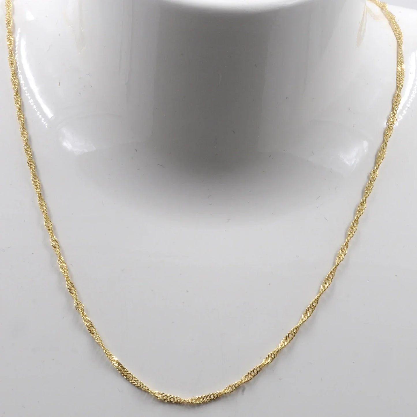 Goldkette Singapurkette Länge 50cm - Breite 1,4mm - 333-8 Karat Gold