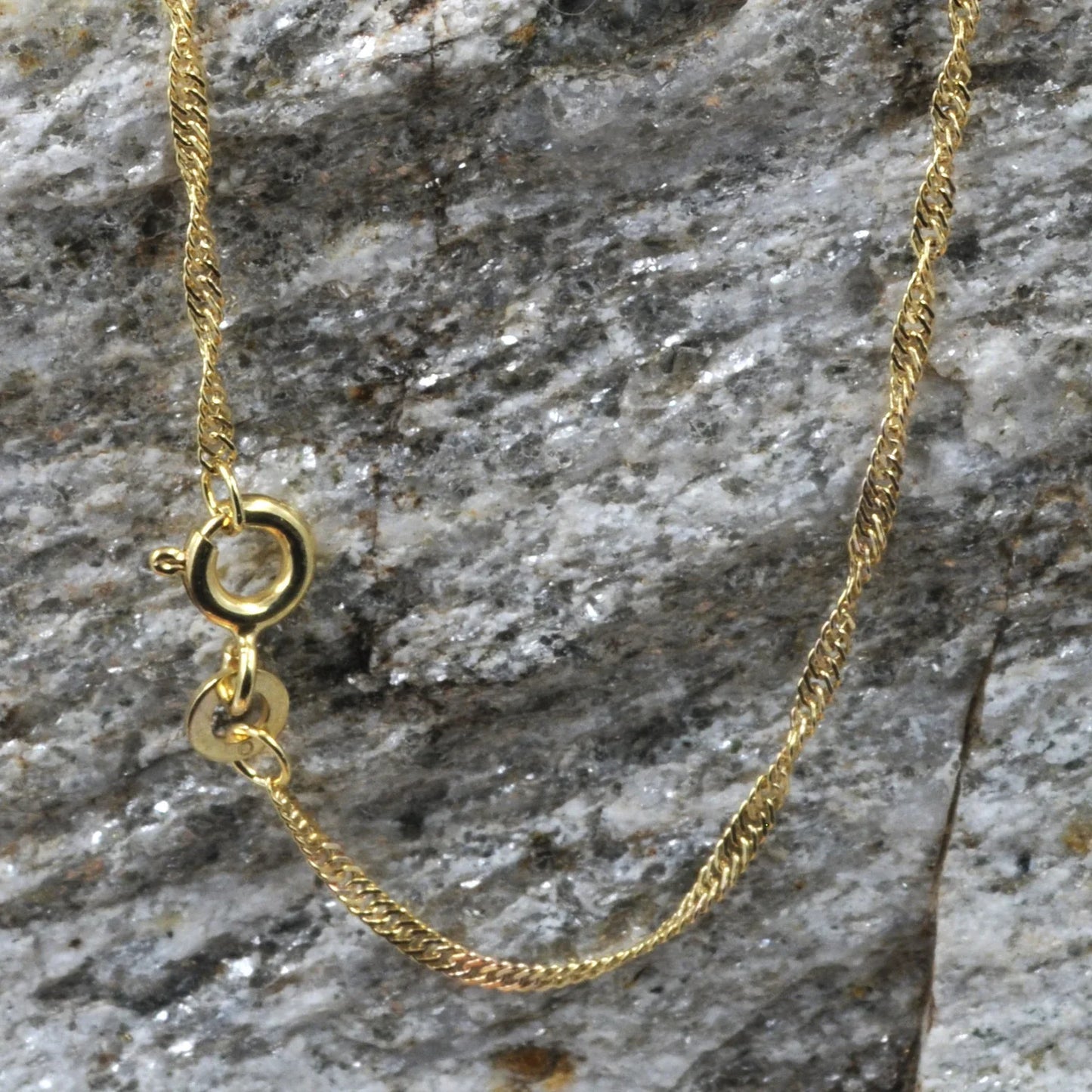 Goldkette Singapurkette Länge 50cm - Breite 1,4mm - 333-8 Karat Gold