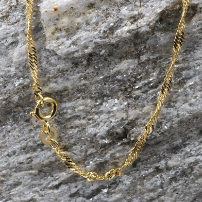 Goldkette Singapurkette Länge 42cm - Breite 1,8mm - 333-8 Karat Gold