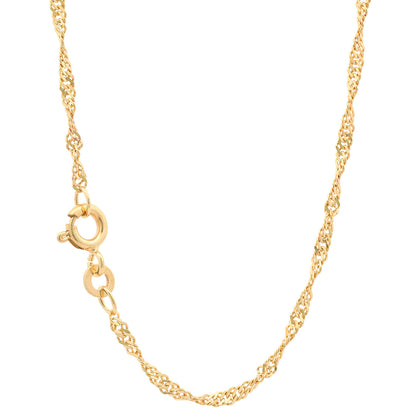 Singapurkette Halskette Breite 1,8 mm - 333 - 8 Karat Gold Auswahl