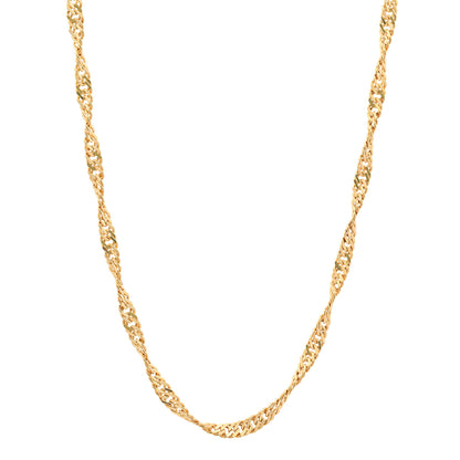 Singapurkette Halskette Breite 1,8 mm - 333 - 8 Karat Gold Auswahl