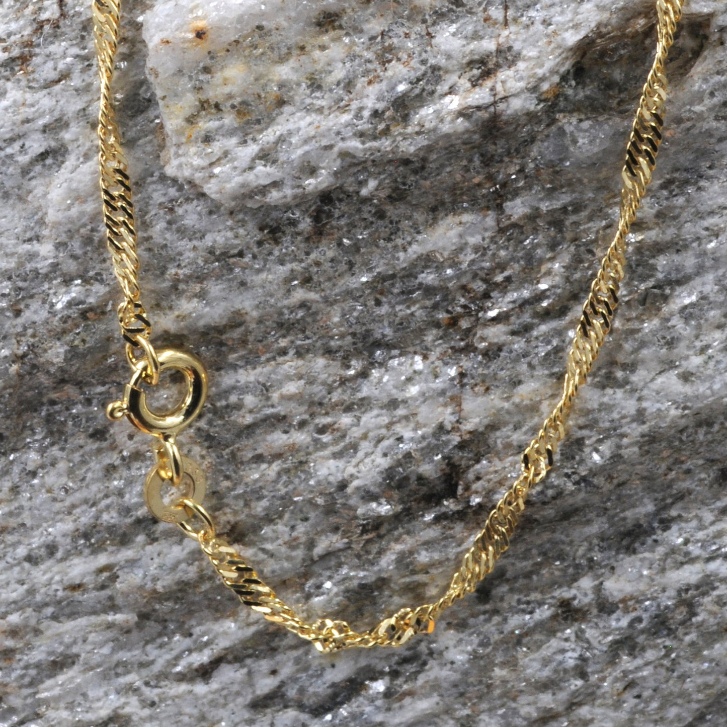Singapurkette Halskette Breite 1,8 mm - 333 - 8 Karat Gold Auswahl