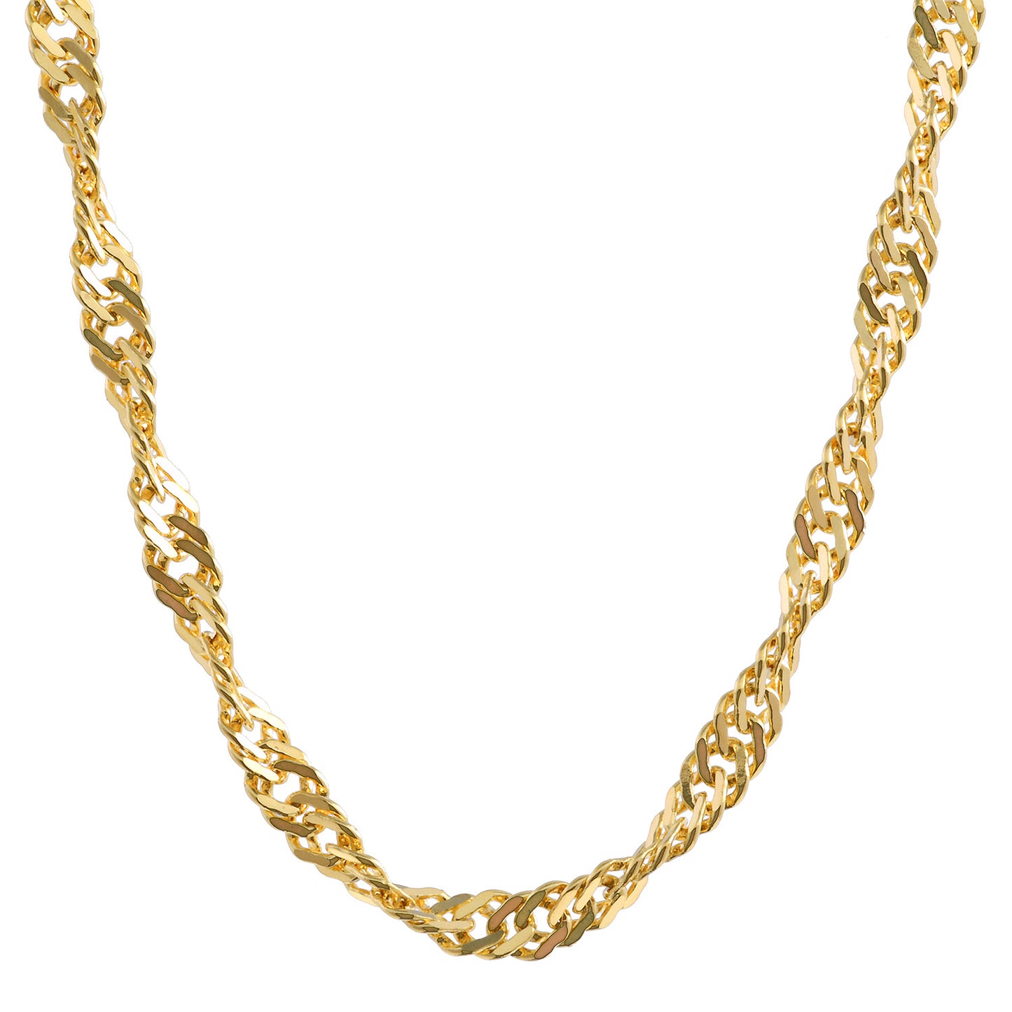 Goldkette Singapurkette Länge 45cm - Breite 2,2mm - 333-8 Karat Gold