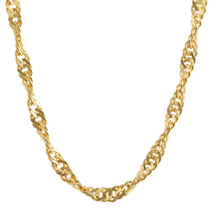Goldkette Singapurkette Länge 45cm - Breite 2,2mm - 333-8 Karat Gold