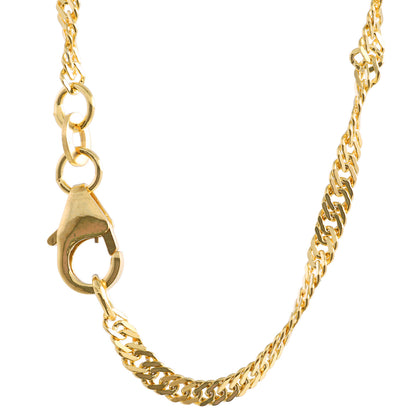 Goldkette Singapurkette Länge 45cm - Breite 2,2mm - 333-8 Karat Gold