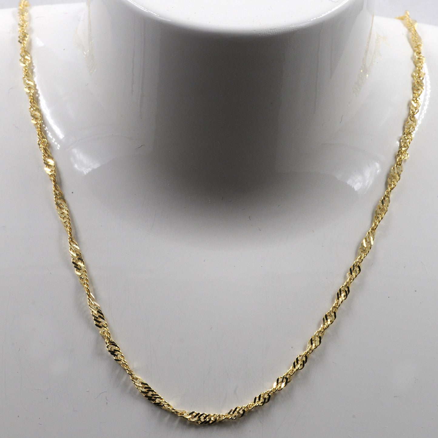 Goldkette Singapurkette Länge 45cm - Breite 2,2mm - 333-8 Karat Gold