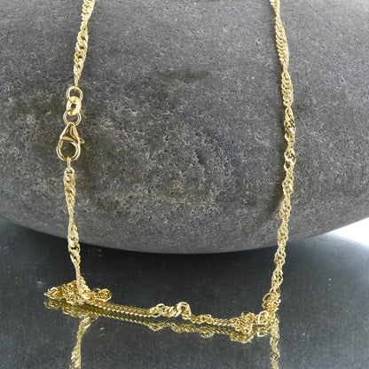 Goldkette Singapurkette Breite 2,4mm - 333-8 Karat Gold