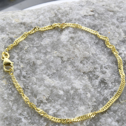 Goldkette Singapurkette Breite 2,4mm - 333-8 Karat Gold
