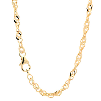 Goldkette Singapurkette Breite 2,9mm - 333-8 Karat Gold
