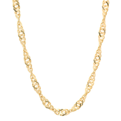 Goldkette Singapurkette Breite 2,9mm - 333-8 Karat Gold