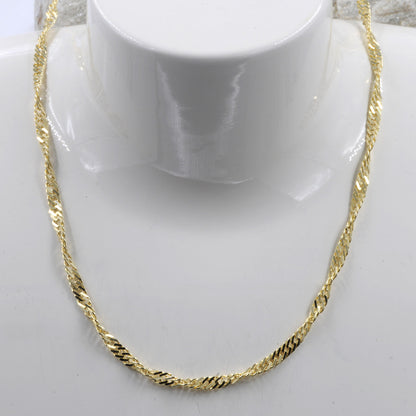 Goldkette Singapurkette Breite 2,9mm - 333-8 Karat Gold