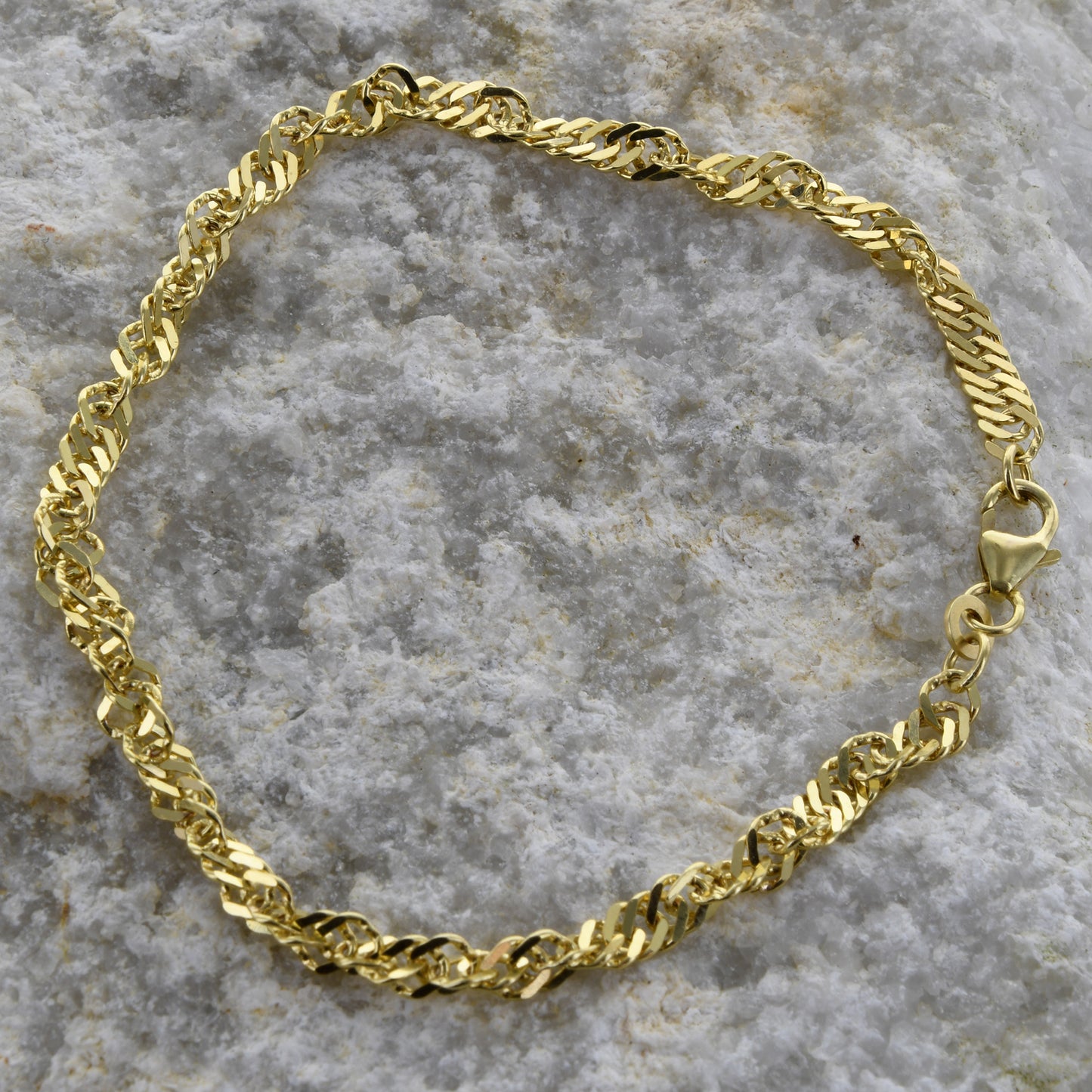 Singapurkette Halskette Breite 3,4 mm - 333 - 8 Karat Gold Auswahl