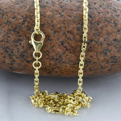 Ankerkette diamantiert Länge 60cm - Breite 2,0mm - 333-8 Karat Gold