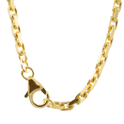 Goldkette Ankerkette diamantiert Halskette 2,5mm echt 333-8 Karat Gold