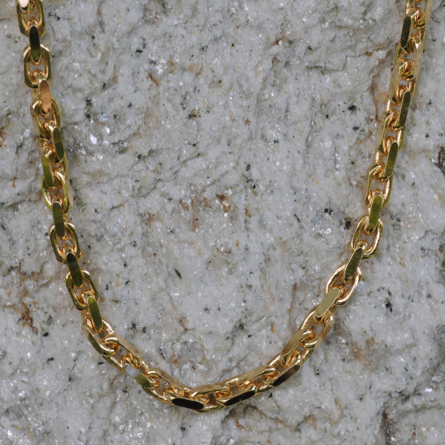 Goldkette Ankerkette diamantiert Halskette 3,0mm echt 333-8 Karat Gold