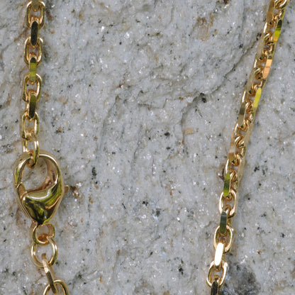 Goldkette Ankerkette diamantiert Halskette 3,0mm echt 333-8 Karat Gold