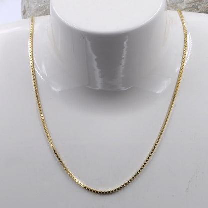 Goldkette Venezianerkette Länge 45cm - Breite 1,2mm - 333-8 Karat Gold
