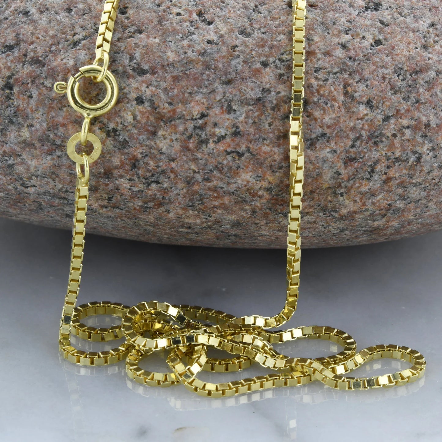 Goldkette Venezianerkette Länge 42cm - Breite 1,4mm - 333-8 Karat Gold