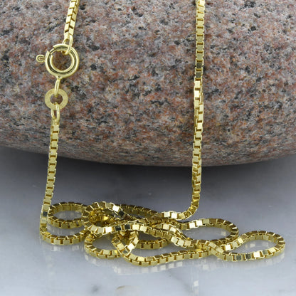 Goldkette Venezianerkette Länge 42cm - Breite 1,4mm - 333-8 Karat Gold