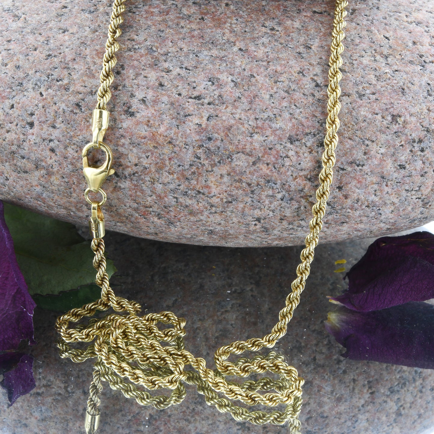 Goldkette Kordelkette Länge 45cm - Breite 2,1mm - 333-8 Karat Gold