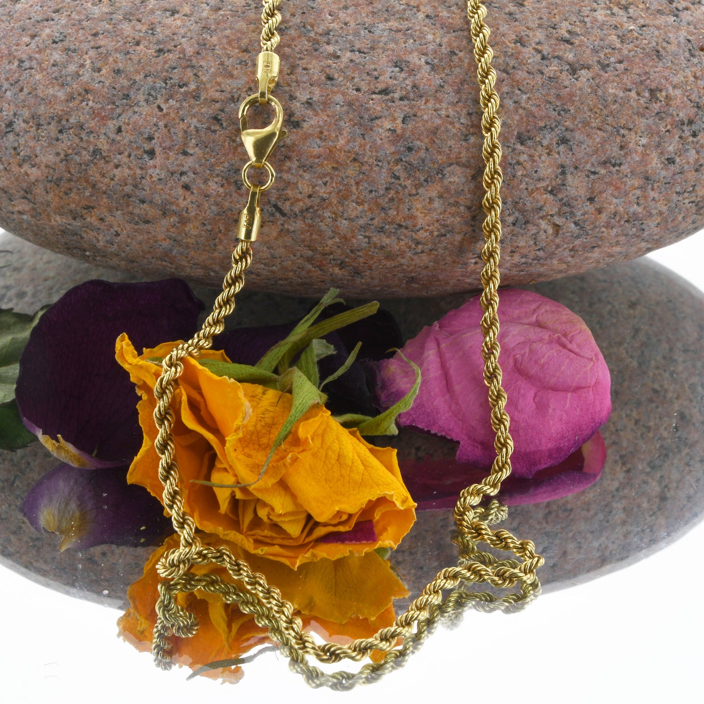 Goldkette Kordelkette Länge 45cm - Breite 2,1mm - 333-8 Karat Gold