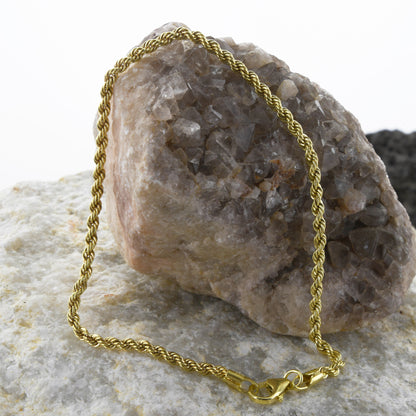 Goldkette Kordelkette Länge 45cm - Breite 2,1mm - 333-8 Karat Gold