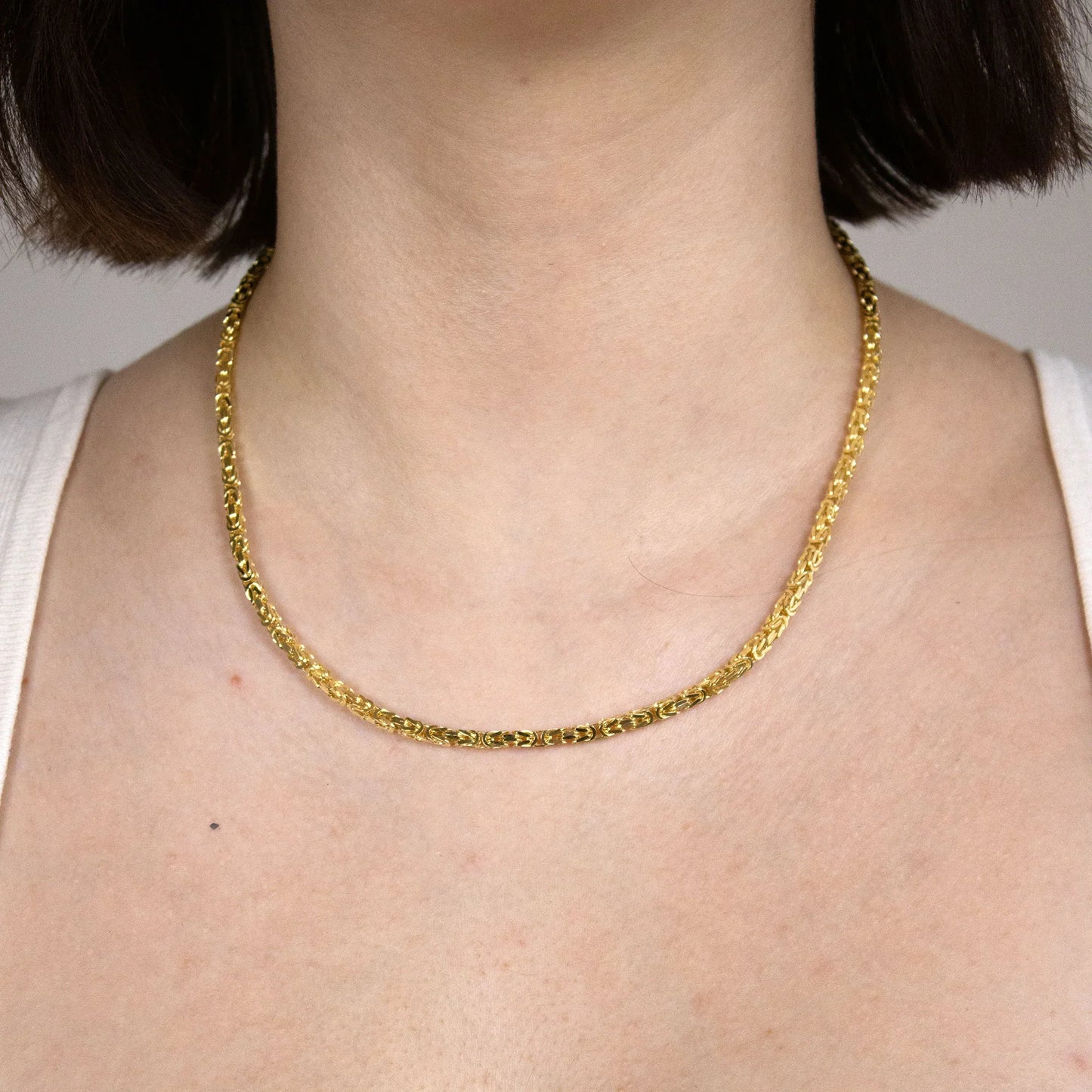 Goldkette Königskette Länge 45cm - Breite 2,8mm - 333-8 Karat Gold