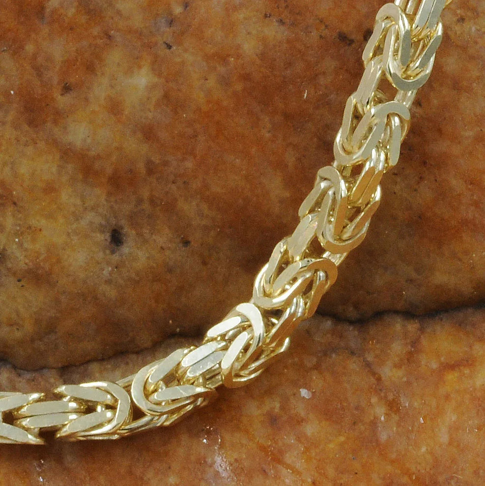 Goldkette Königskette Länge 45cm - Breite 2,8mm - 333-8 Karat Gold