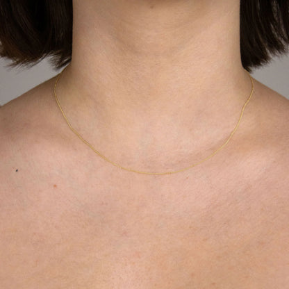 Goldkette Ankerkette Länge 45cm - Breite 0,8mm - 585-14 Karat Gold
