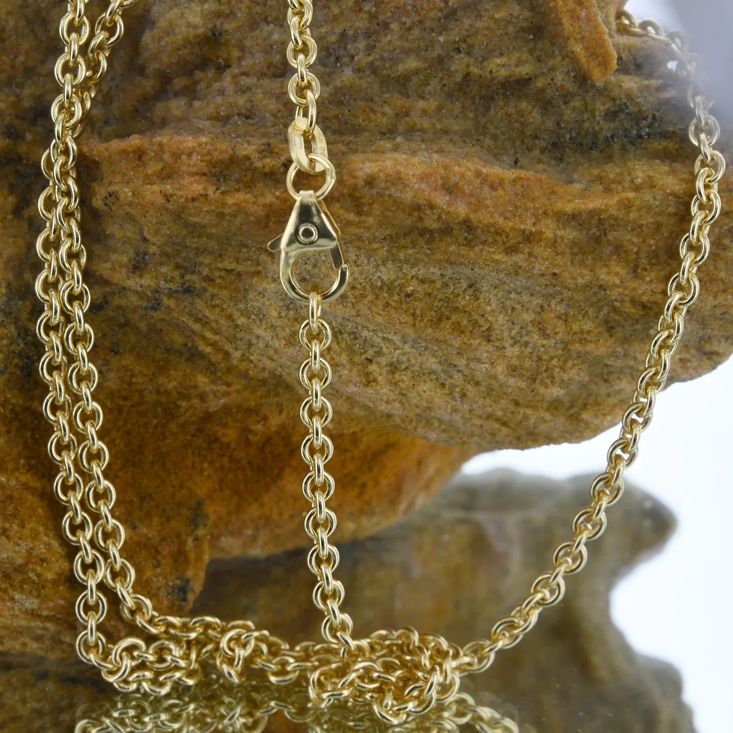 Goldkette Ankerkette Länge 70cm - Breite 2,4mm - 585-14 Karat Gold