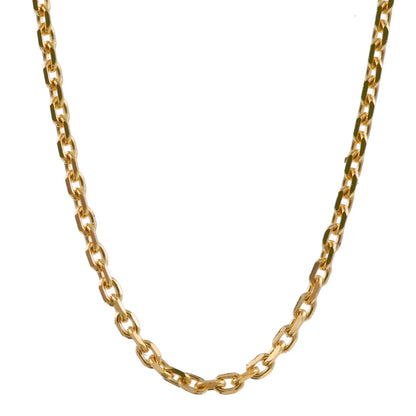 Ankerkette diamantiert Länge 40cm - Breite 1,3mm - 585-14 Karat Gold