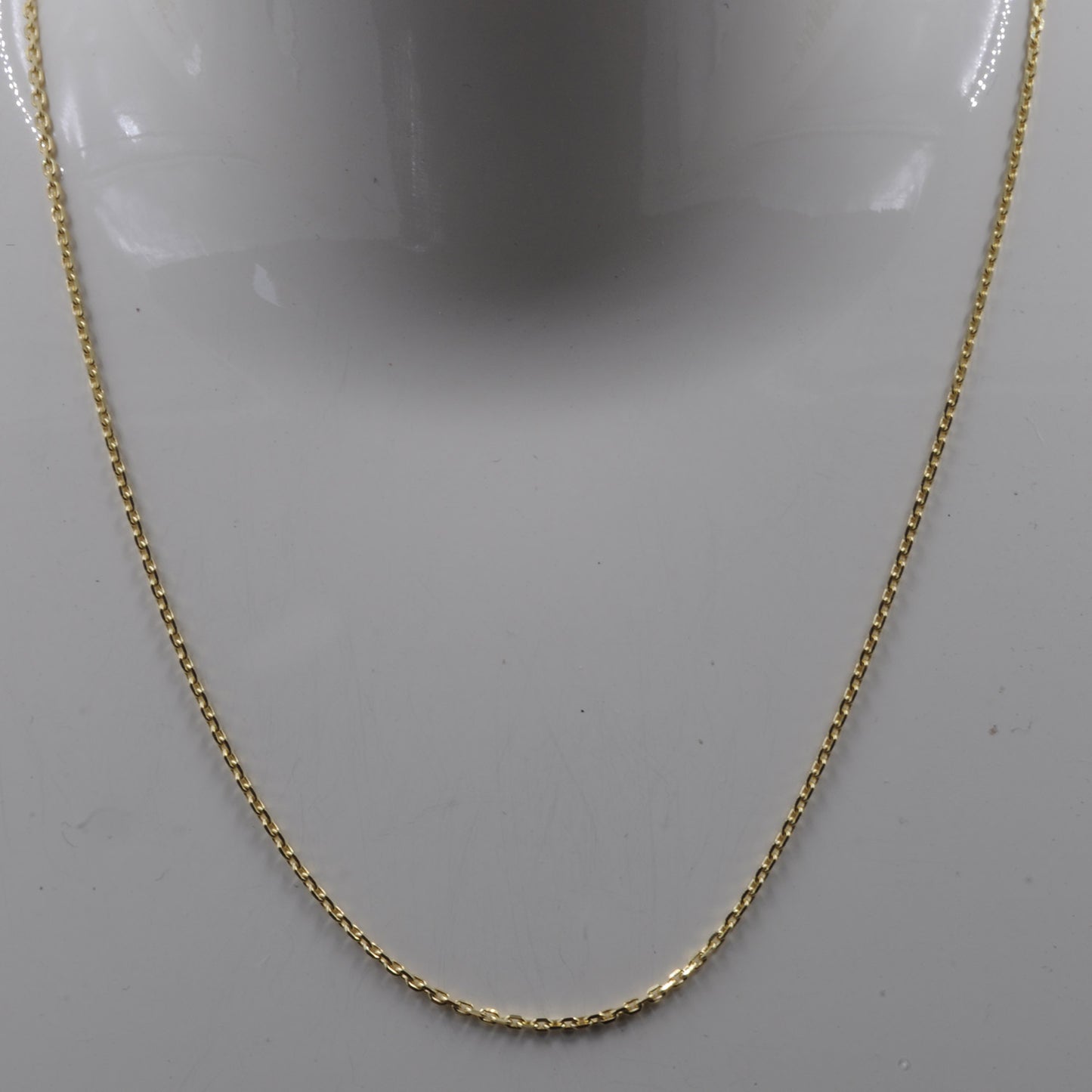 Ankerkette diamantiert Breite 1,3mm - 585-14 Karat Gold